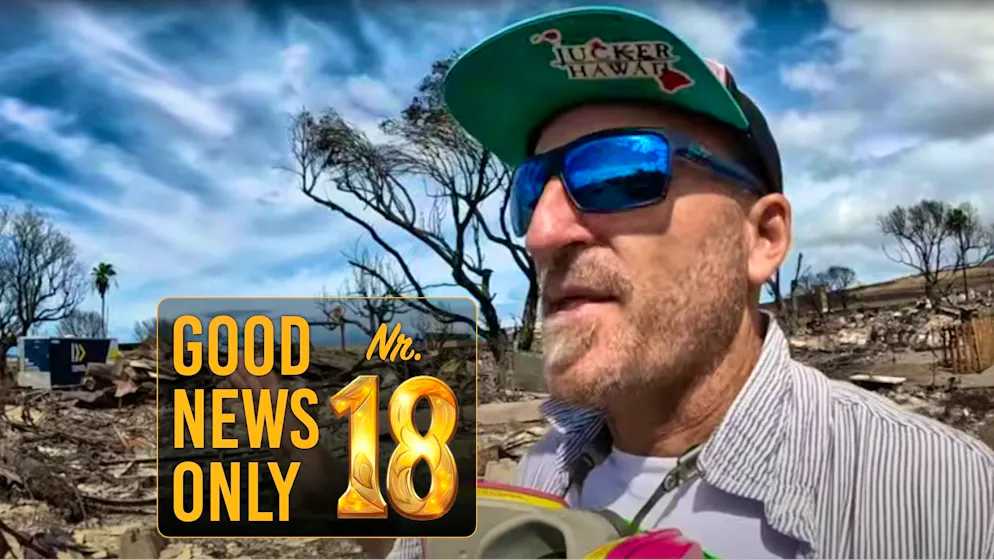 Mike Jucker in the fire zone of Lahaina, Maui