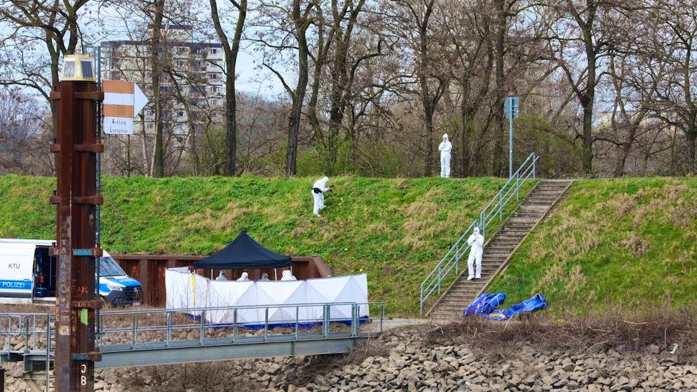 The crime scene in Mühlheim harbor: the undressed body of 15-year-old Dara was found here on March 10.
