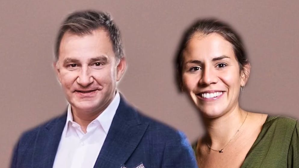 SRF presenter happy with his family. Sascha Ruefer and Eliane Müller become parents