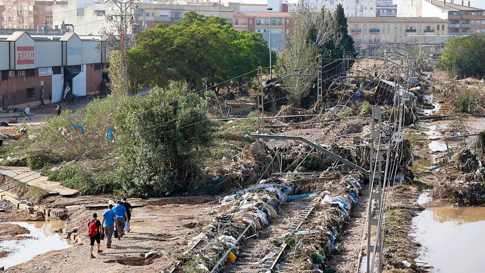 Le inondazioni in Spagna. Critico anche lo stato delle linee ferroviarie locali di Valencia: «tre sono scomparse», secondo il ministro dei trasporti spagnolo.