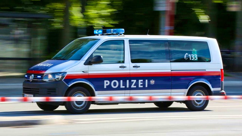A young driver tried to evade an Austrian police checkpoint.