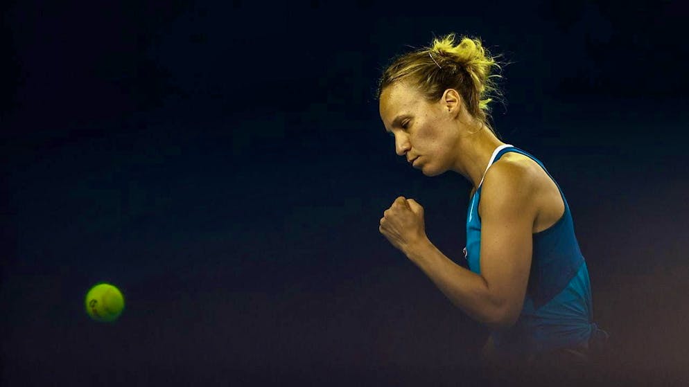 Finally a real sense of achievement for Viktorija Golubic.