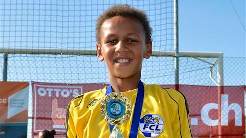 Der kleine Luca in seinen Anfangsjahren beim FCL.