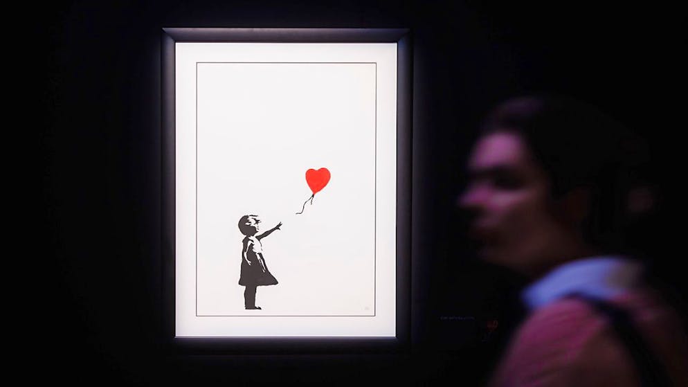 "Girl with Balloon" di Banksy