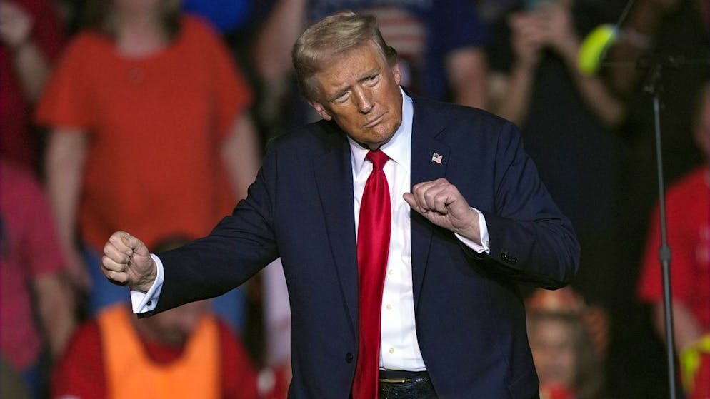 Trump ging bei seinem letzten Auftritt erneut auf die Demokraten los.