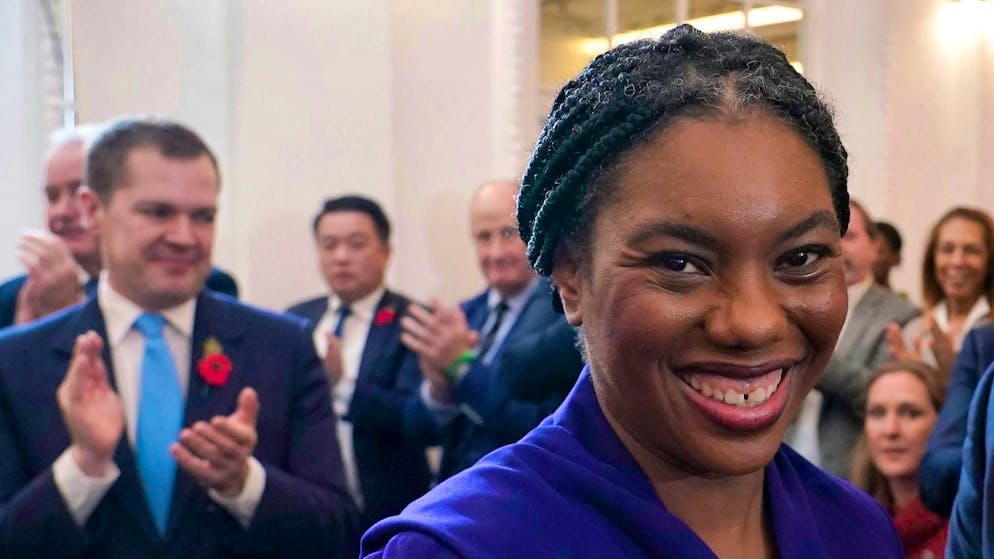New leader leads British Conservatives on right-wing course - Gallery. Kemi Badenoch was beaming after the election result was announced.