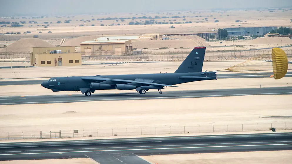 Les bombardiers stratégiques B-52 déployés au Moyen-Orient viennent de la base Minot dans le Dakota du Nord (archives).