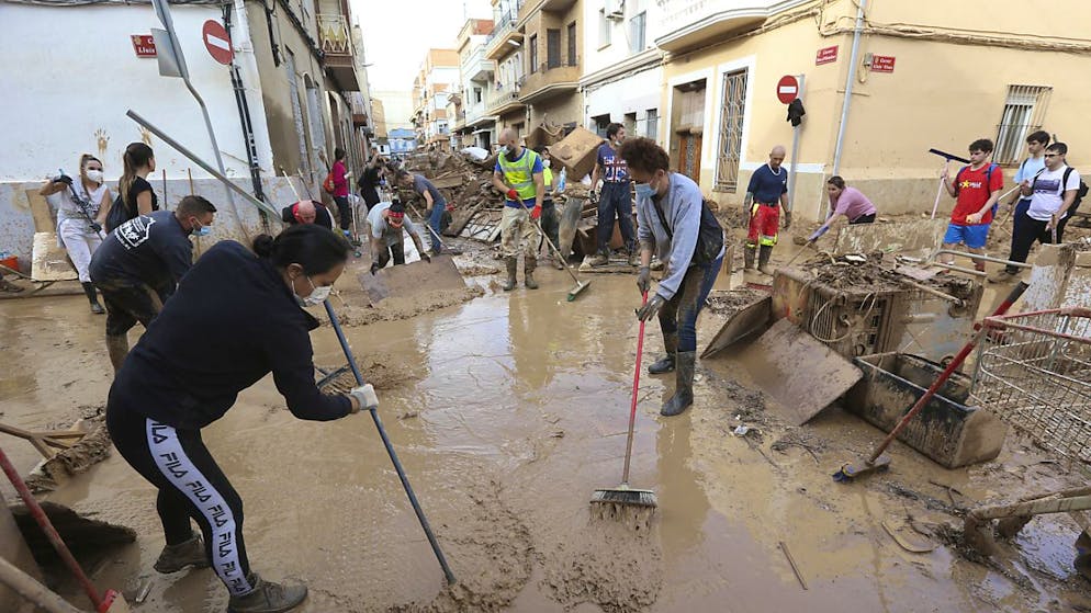 La località di Paiporta, dopo le inondazioni