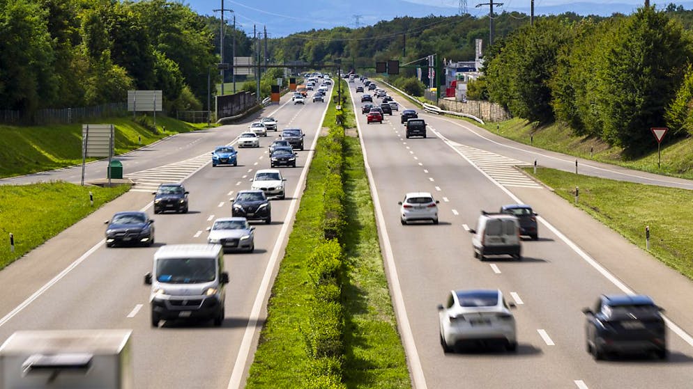 L'autoroute A1 à la hauteur de Chavannes-de-Bogis est susceptible d'être élargie (archives)