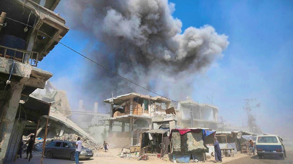 ARCHIVE - Smoke rises after Israeli bombardment in the Gaza Strip (archive photo). Photo: Abdel Kareem Hana/AP/dpa