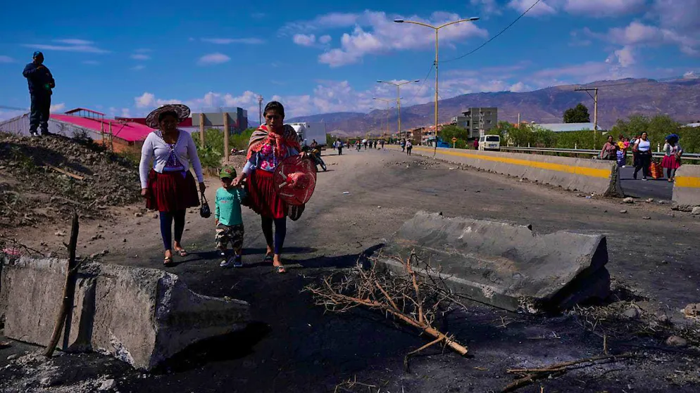 Supporters of former Bolivian President Evo Morales have been protesting for weeks. Photo: Juan Karita/AP/dpa