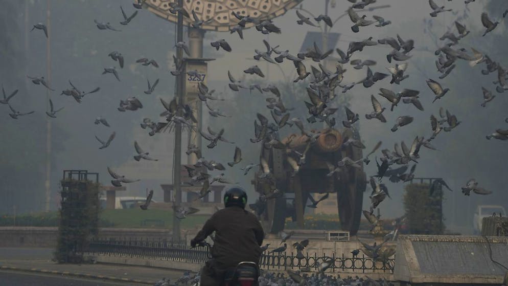 Inquinamento record a Lahore, in Pakistan