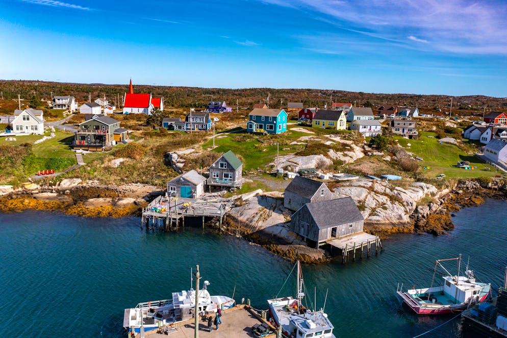 Unterwegs in der kanadischen Provinz: So schön ist Nova Scotia im Herbst. In der kleinen Ortschaft Peggy's Cove an der Atlantikküste in der Saint Margaret's Bay leben etwa 30 Menschen.