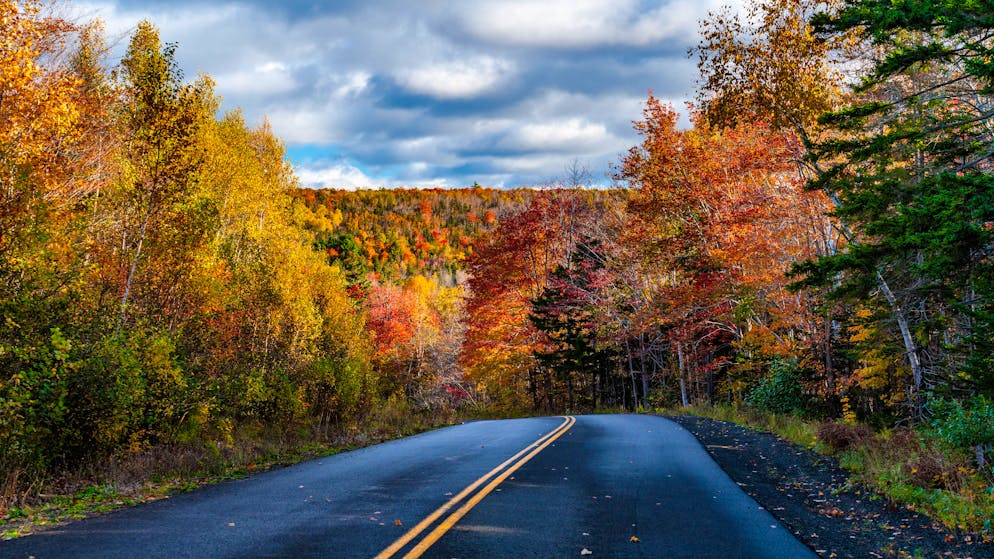 Where people still have time. Nova Scotia is so beautifully colorful in autumn