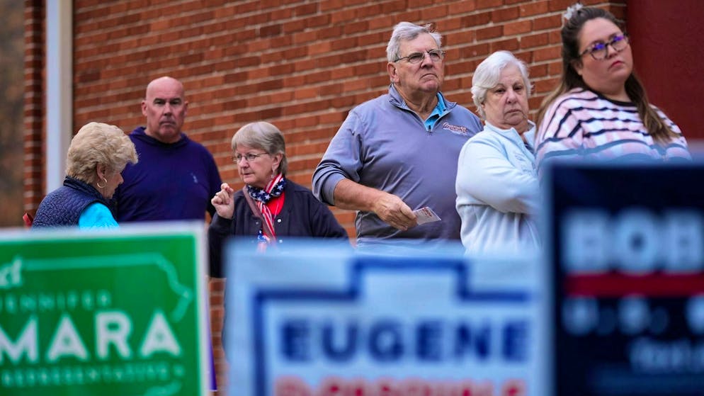 Trump or Harris? Election day in the USA. Many polling stations are very busy right from the start.
