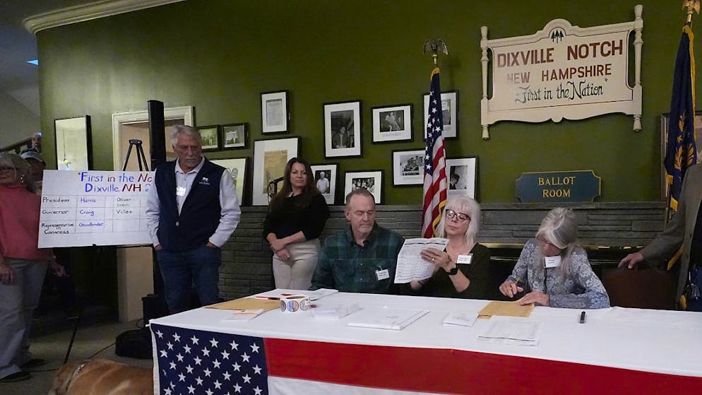 USA 2024. Harris e Trump pari in un piccolo villaggio del New Hampshire