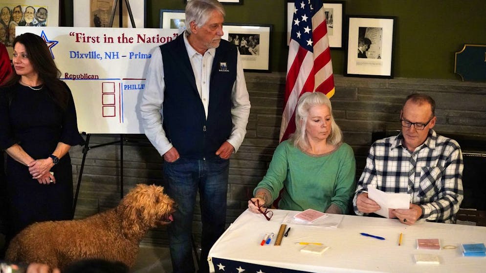 Stimmabgabe in Dixville Notch: Das Dorf in New Hampshire wählt zuallererst.