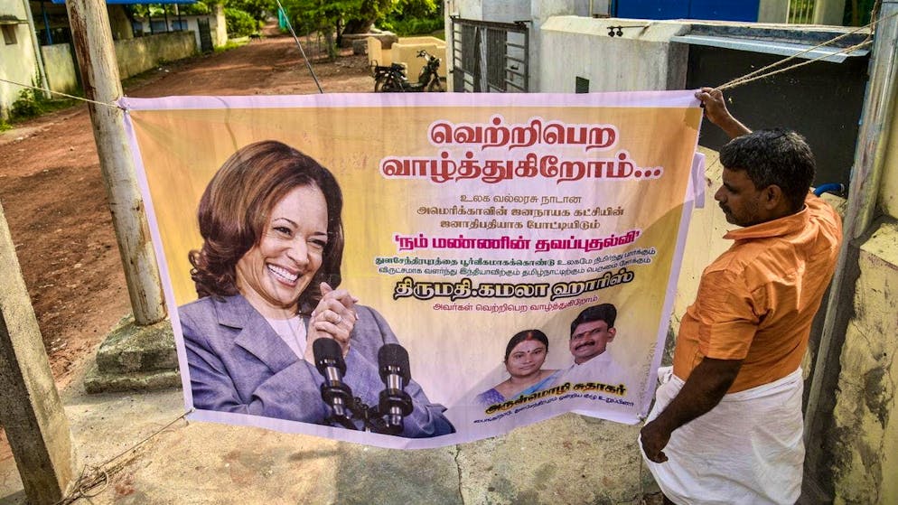 The US election campaign, and Kamala Harris in particular, is the number one topic of conversation there.