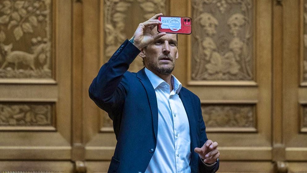National coach Patrick Fischer during the reception at the Federal Palace.