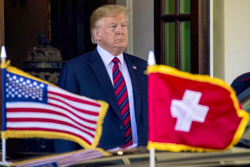 Donald Trump recevant le président de la Confédération Ueli Maurer le 16 mai 2019 à Washington.