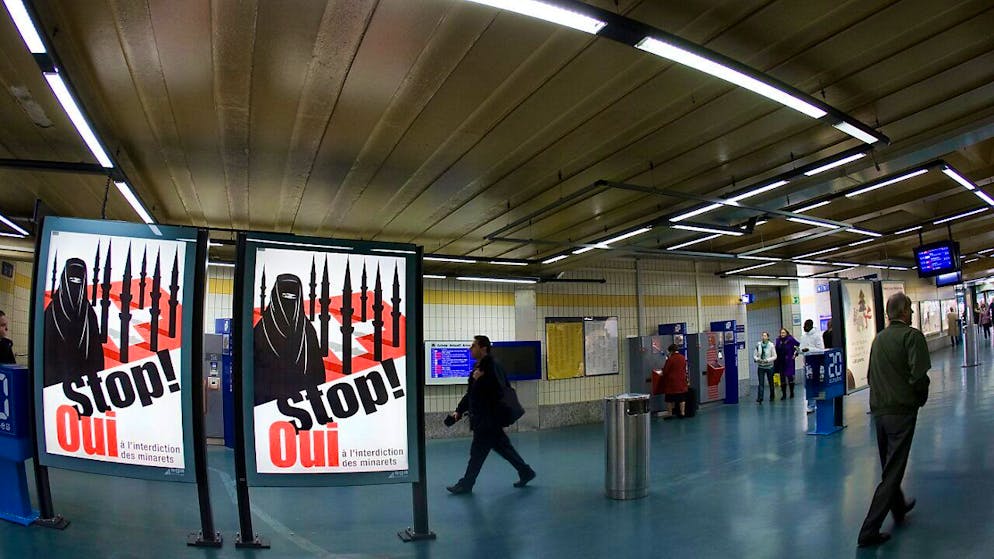 L'initiative dite "anti-burqa" avait été acceptée par le peuple en mars 2021 par 51,2% des votantes et votants (archives).