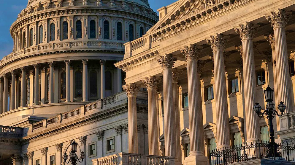 ARCHIVE - View of the US Capitol under cloudy skies. Photo: J. Scott Applewhite/AP/dpa