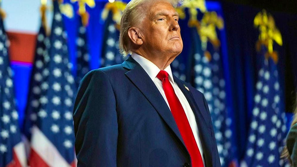 Republican presidential candidate and former President Donald Trump arrives at an election party at the Palm Beach Convention Center in West Palm Beach, Florida, Wednesday, Nov. 6, 2024- Photo: Evan Vucci/AP
