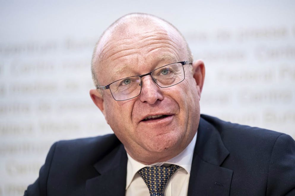 Nationalrat Jean-Luc Addor, SVP-VS am 17. Oktober 2024 in Bern.