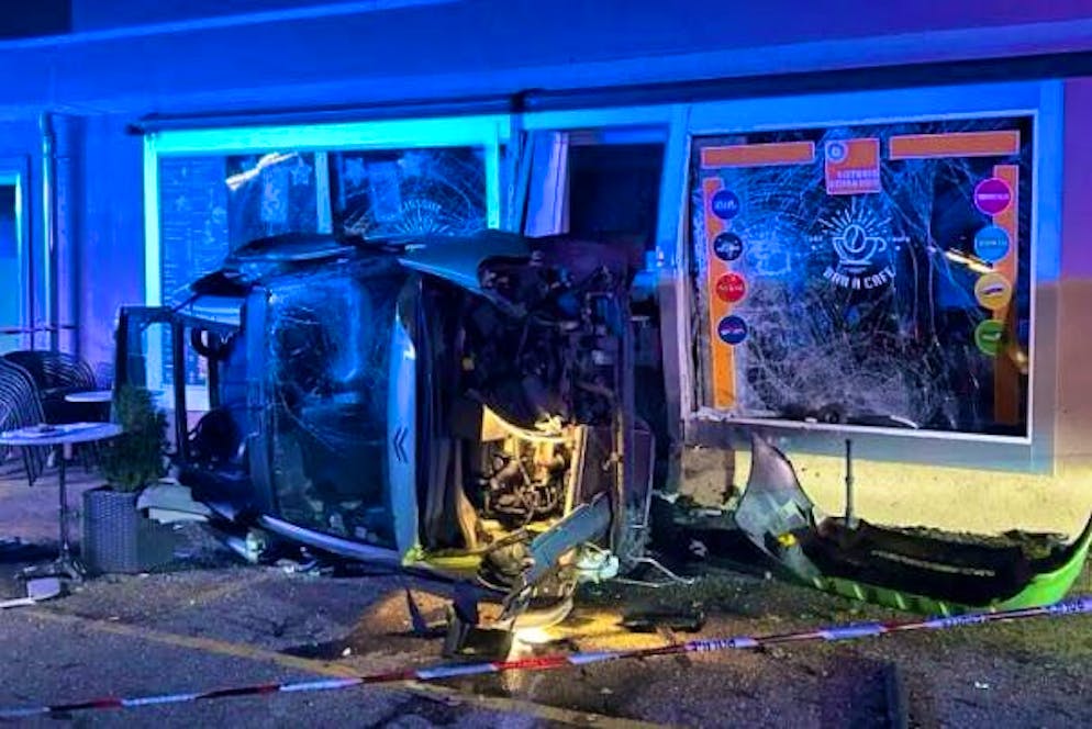 The car was totaled.