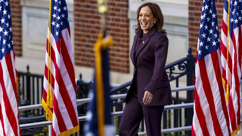 US-Vizepräsidentin Kamala Harris am Mittwoch an der Howard University in Washington. 