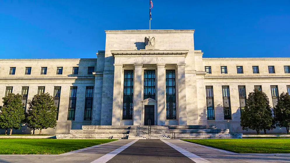 Interest rate cut in the USA as inflation slows. The US Federal Reserve (Fed) in Washington D. C. (archive image)
