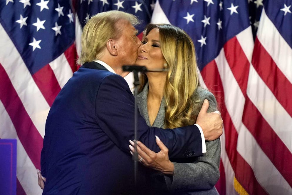 Melania s'est montrée aux côtés de Donald Trump lors de sa victoire éclatante.