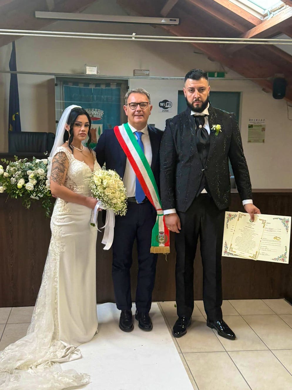 Maria Zaccaria e Pietro Montanino si sono uniti in matrimonio il 25 ottobre dal sindaco di Cesa, Enzo Guida, che ha poi lanciato l'appello della loro scomparsa.