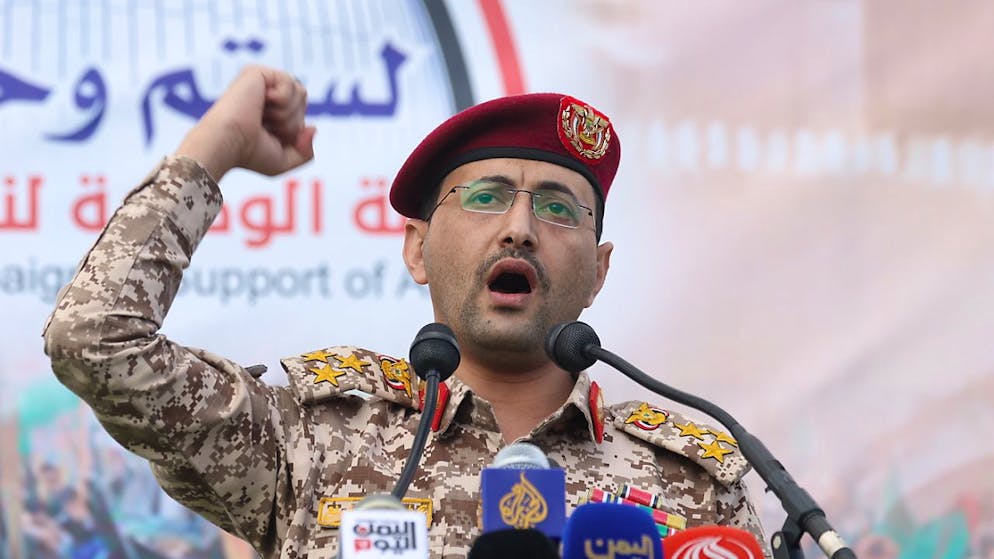 Il portavoce degli Huthi Yahya Sarea