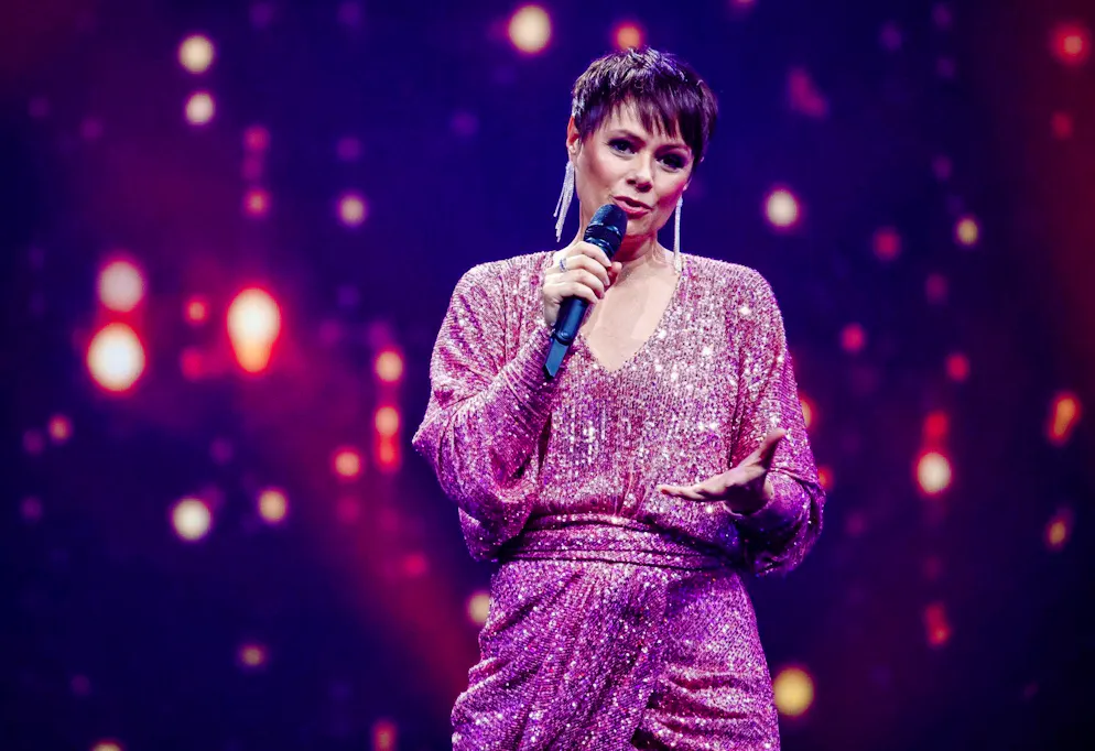 The singer and presenter Francine Jordi in Offenburg in 2020.