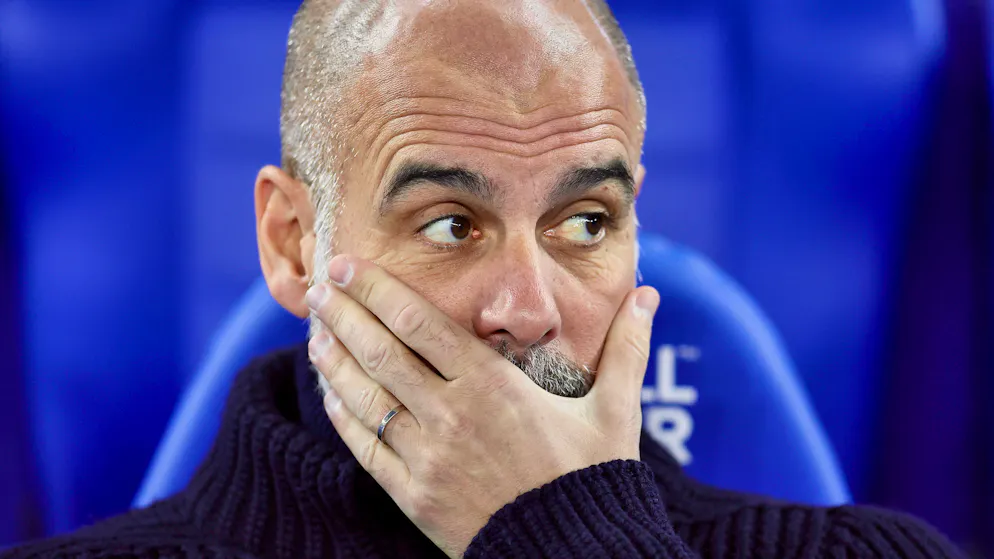 Pep Guardiola et Manchester City ont concédé une quatrième défaite de rang samedi.