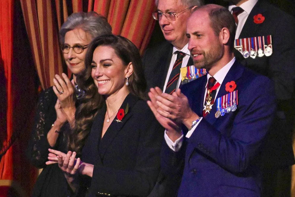 Princess Kate's comeback. Back in Black: Princess Kate and Prince William at the Festival of Remembrance at the Royal Albert Hall in London on November 9, 2024.