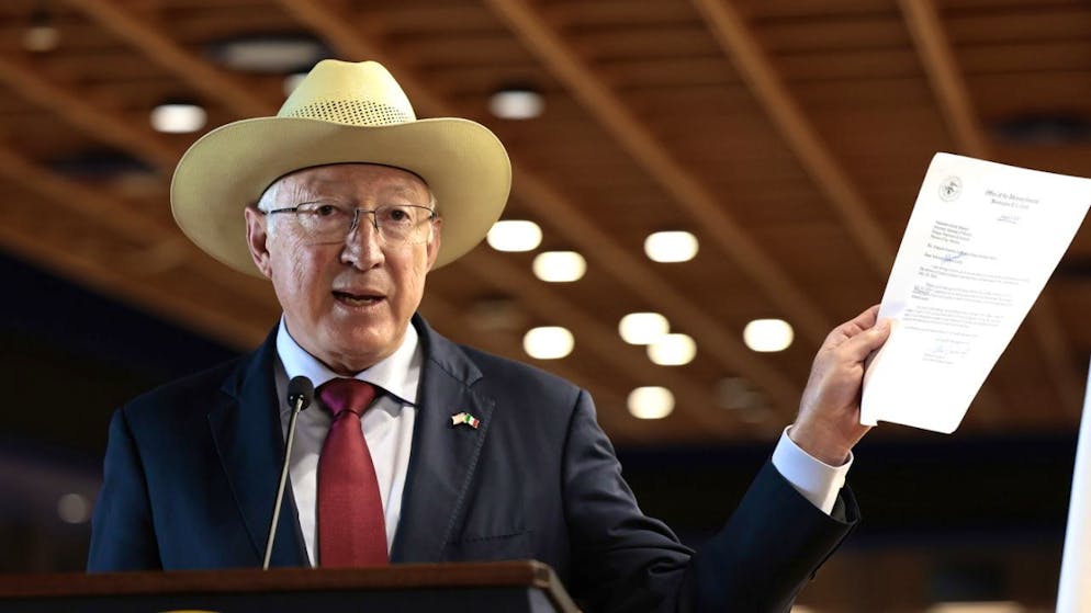 L'ambasciatore cerca di tranquillizzare.