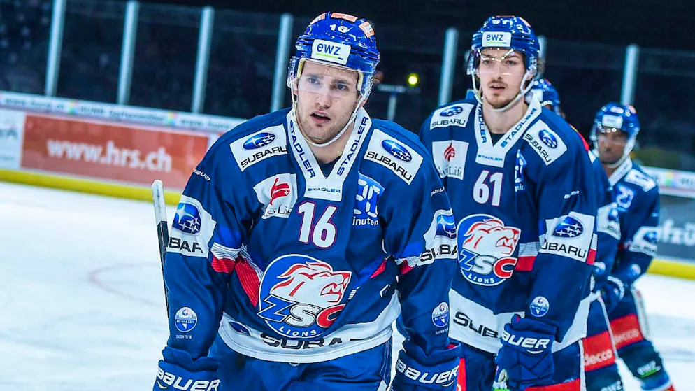 In the 2017-2018 season, Linden Vey (No. 16) already played once in the National League - and helped the ZSC Lions win the title with 15 appearances.