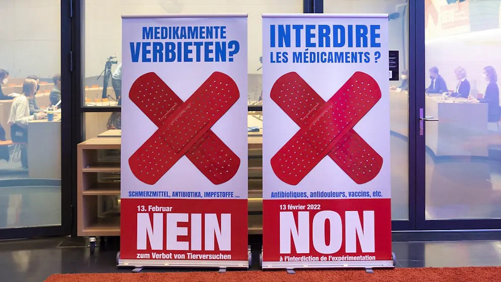 Depuis 1985, le peuple suisse a rejeté quatre initiatives populaires visant à interdire à divers degrés l'expérimentation animale, la dernière en 2022 à plus de 80% (archives).