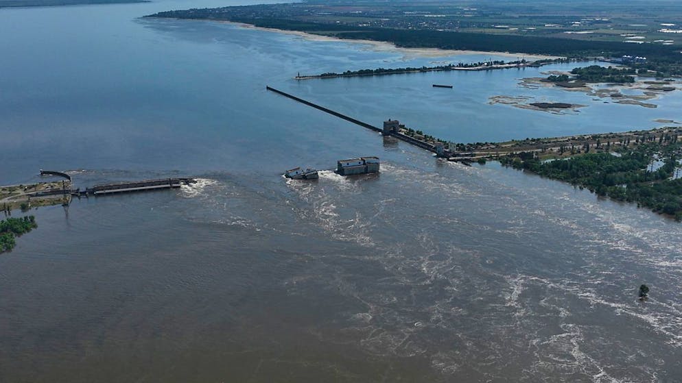 En 2023, une attaque avait gravement endommagé le barrage de Kakhovka, dans la région de Kherson, inondant des dizaines de villages (archives).