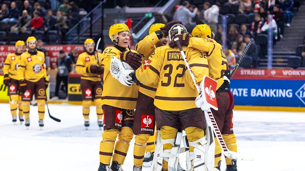 The players of Genève-Servette had every reason to celebrate in Lausanne.