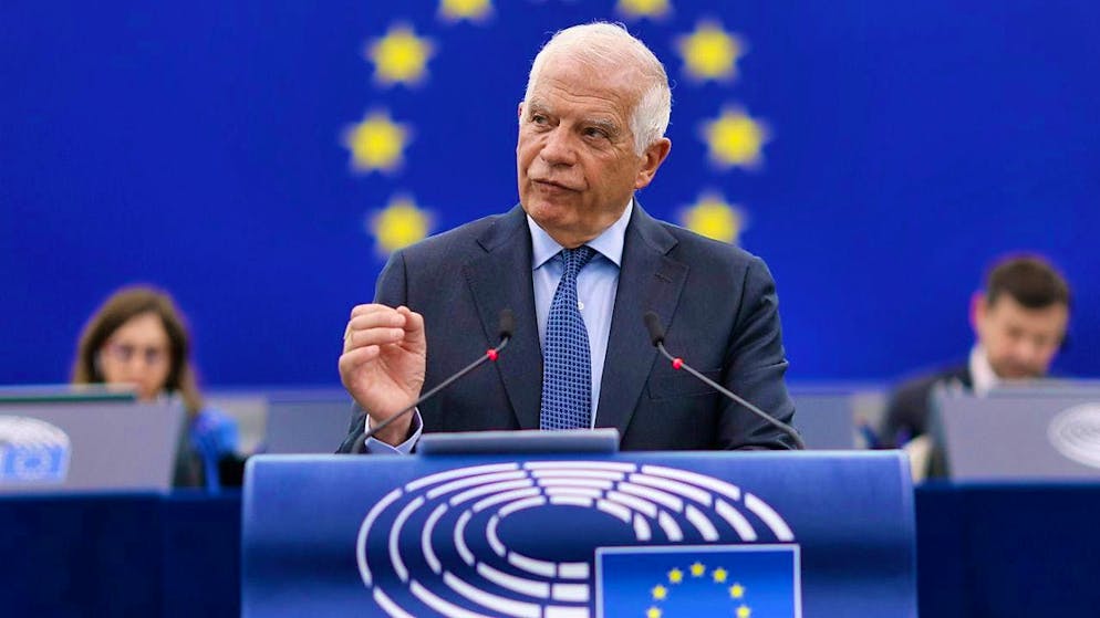 ARCHIVE - EU chief diplomat Josep Borrell speaks in the European Parliament. Photo: Jean-Francois Badias/AP/dpa