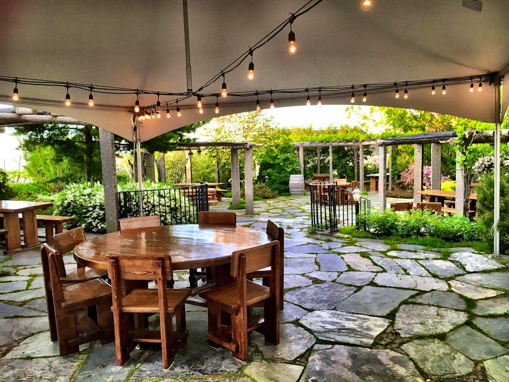 St. Gallen woman has lived in Canada for over 20 years. A pergola has also been added, which provides a nice seating area outside on warm days.