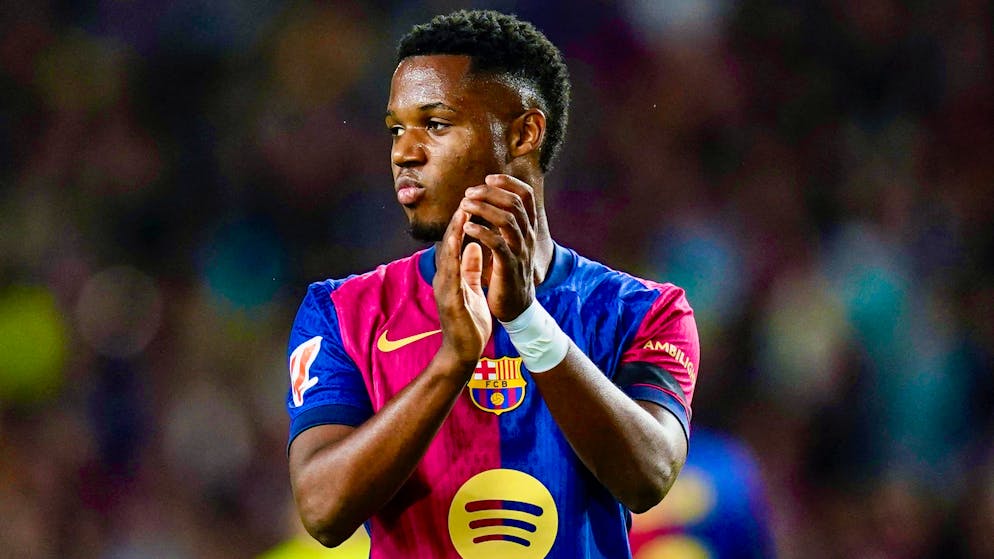 Ansu Fati souffre d'une nouvelle blessure musculaire aux ischio-jambiers.