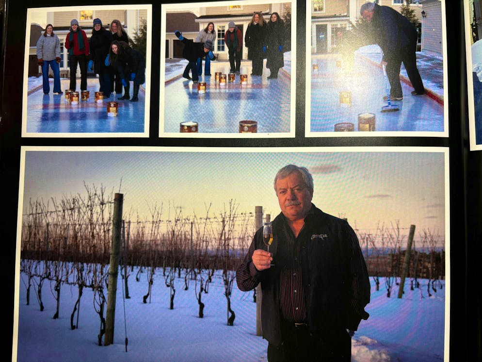 St. Gallen woman has lived in Canada for over 20 years. Beatrice and Jürg's father, Hanspeter Stutz (photo below), bought the winery in Grand Pré in the Canadian province of Nova Scotia in 1993.