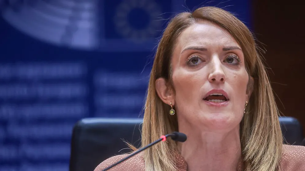 Roberta Metsola ha rassicurato sullo stallo creatosi nella maggioranza europea sulla nuova Commissione europea. (Immagine d'archivio di ieri)