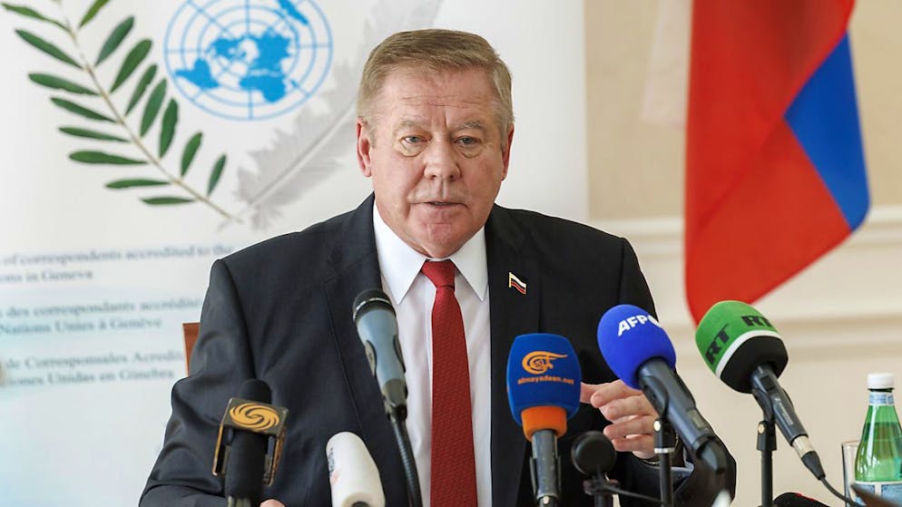 L'ambassadeur russe à l'ONU à Genève Guennadi Gatilov a répété que Moscou était prête à reprendre le dialogue avec Washington (archives).