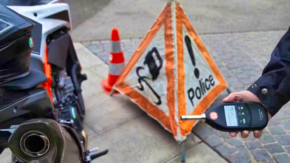 Some motorcycles and cars produce noise like a jet. Noise measurements by the police can help in the meantime - but are not a permanent solution for affected residents. (theme picture)