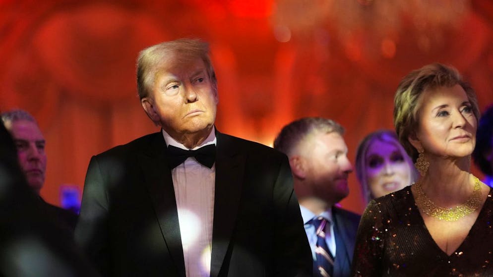 Donald Trump auf der Gala in seinem Anweseen Mar-a-Lago in Palm Beach, Florida.